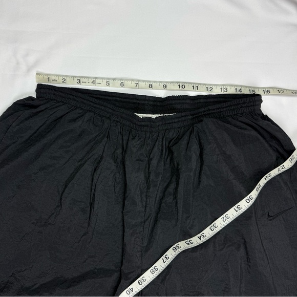 Vtg Nike Mens Windbreaker Track Pants XL 90s Black Embroidered A1 - Picture 6 of 7